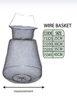 WIRE BASKET (SIZE 25 30 35 45 CM) 15325 15330 15335 15345