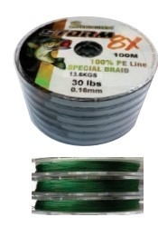 STORM 8X PE LINE X 100M (GREEN)(SIZE 10, 15, 20,25, 30, 40, 50, 60,80,100)(6PCS PER PKT) 751