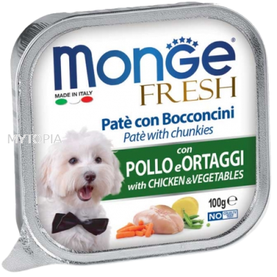 MONGE CHICKEN AND VEGETABLES 100G