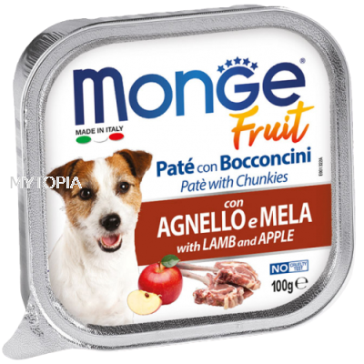 MONGE LAMB AND APPLE 100G