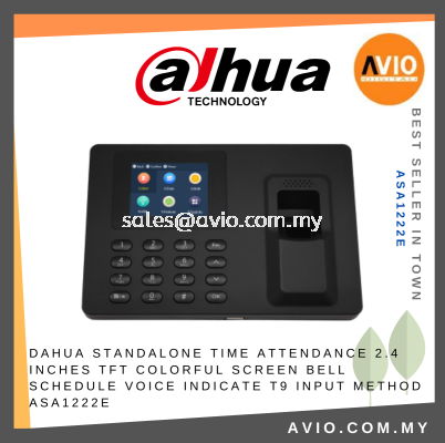 Dahua Time Attendance Control Terminal Fingerprint & Password Support Schedule Bell 2.4" Colorful Screen ASA1222E