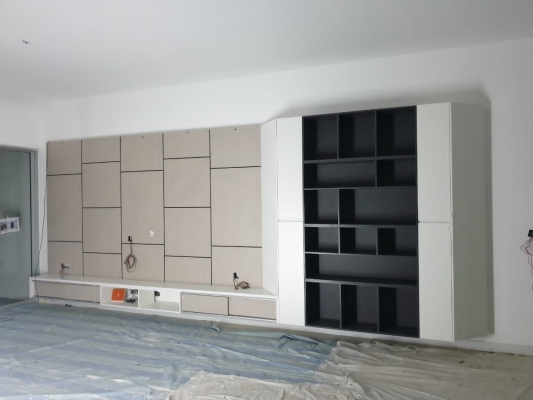 Custom TV Cabinet Sample Reference In Puchong Bandar Kinrara