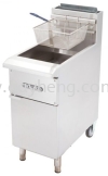 Stainless Steel Gas Deep Fryer 1 Basket Deep Fryer Western Kitchen Equipment