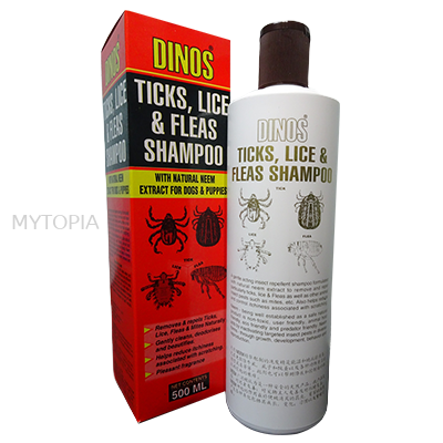 DINOS TICKS, LICE & FLEAS SHAMPOO 500ML