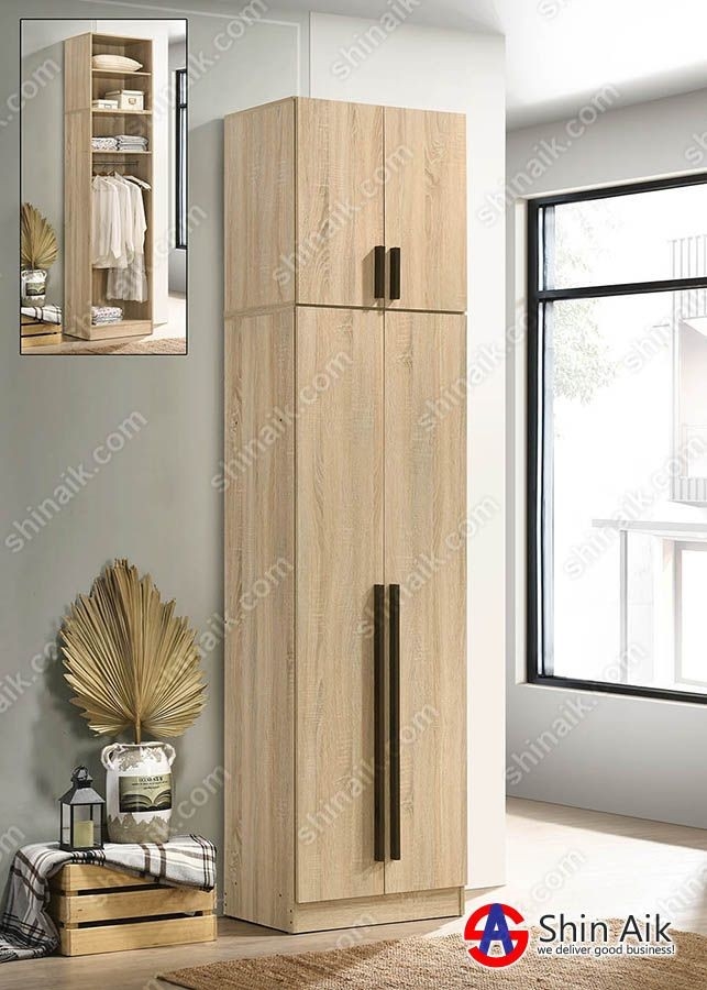 WR92097(KD) (2'ft) 2-Doors Wardrobe Light Natural Color Furniture Series Furniture Choose Sample / Pattern Chart