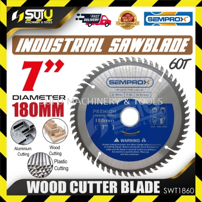 SEMPROX SWT1860 7" / 180MM 60T TCT Wood Cutter Blade