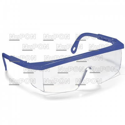 Series 46 Safety Eyewear / Blue Frame/Hard Coated Clear Lens