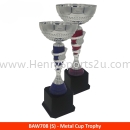 BAW708 Metal Cup Trophy (SILVER RED / SILVER BLUE) 