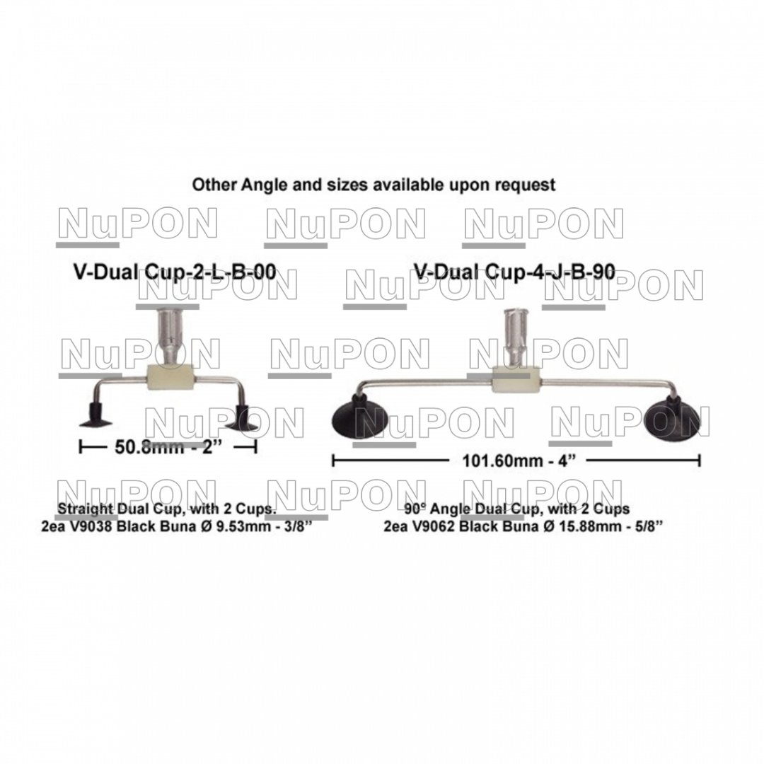 SIPEL DUAL CUPS AND MICRO VAC TIPS V-DUAL CUP-4-J-B-90