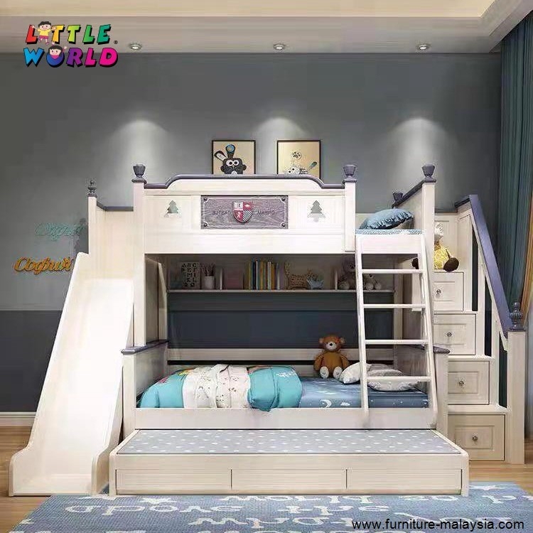 Little Castle Blue JYM 1022 Double Decker Bed / Bunk Bed & Bedframe Choose Sample / Pattern Chart