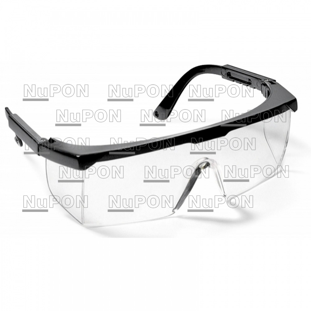 SERIES 46 SAFETY EYEWEAR/ Black Frame/Hard Coated Clear Lens