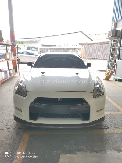 NISSAN GT-R HANDBRAKE COVER REPLACE LEATHER 