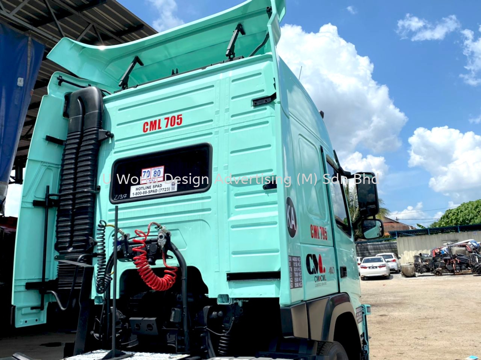 CM & CML HAULAGE CODE STICKER AT KLANG, SELANGOR LORRY HAULAGE STICKER ...