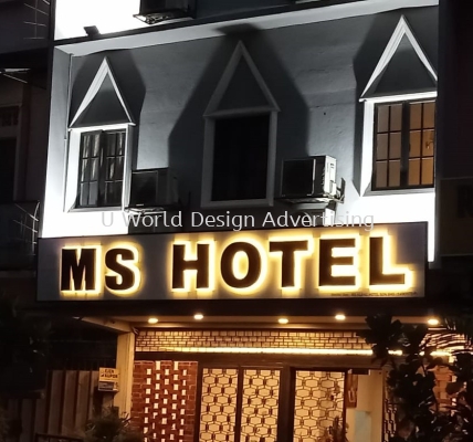 MS HOTEL 3D BOXUP LED BACKLIT AT KUALA LUMPUR, MALAYSIA 