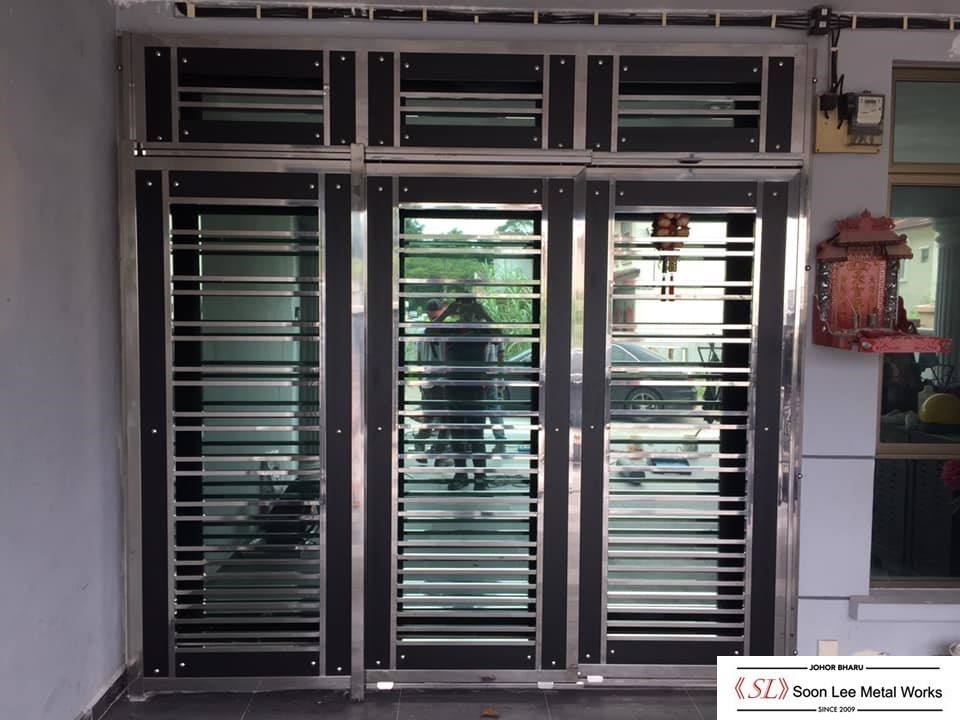 Stainless Steel Door Grille Stainless Steel Grill Door Grille Malaysia Reference Renovation Design 