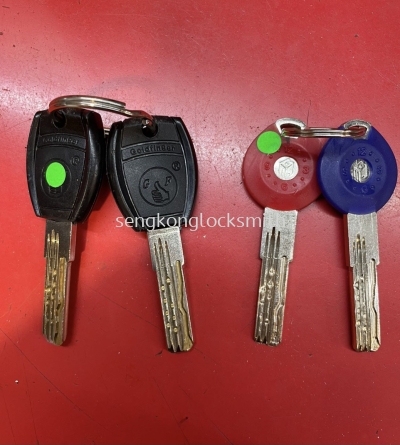 security door lock key duplicate 