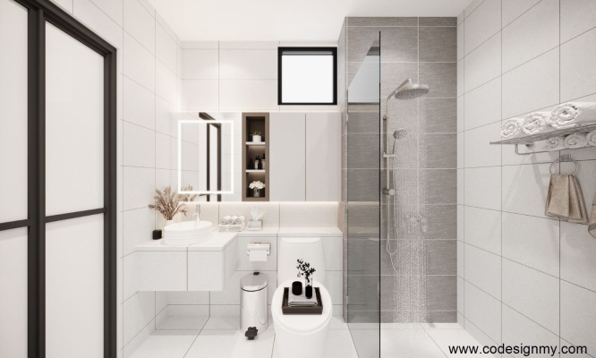 Bathroom Design In Kempas D'Summit