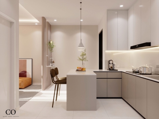 Kitchen Design In Kempas D'Summit