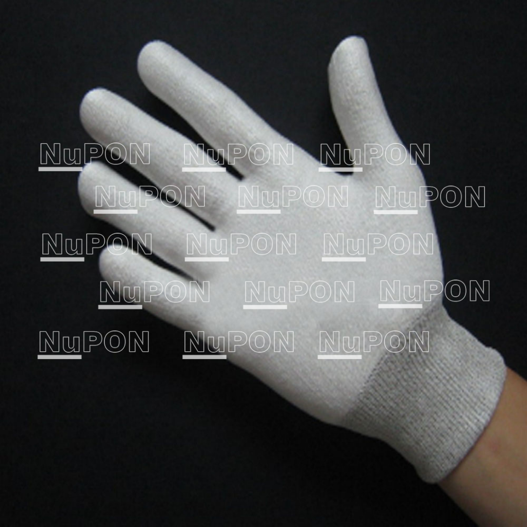 White Cut Resistant Knitted Gloves (without PU)