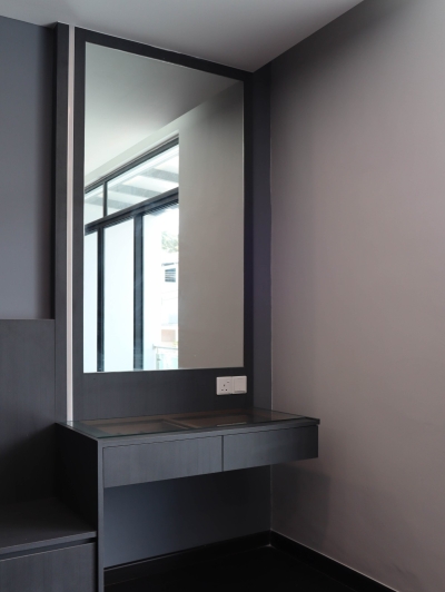 Modern Dark Grey Dressing Table Design-One Stop Renovation - Residential - Pulai Mutiara, Johor Bahru