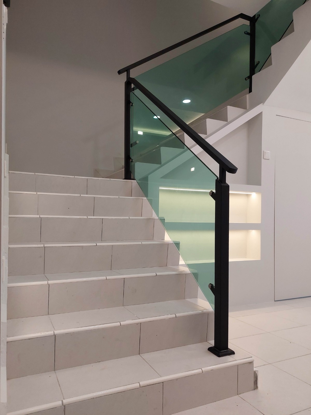 Modern Staircase Design for Living Room-One Stop Renovation - Residential - Pulai Mutiara, Johor Bahru Staircase Area Design Residential Design Interior Design