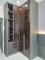 Modern Dark Brown Wardrobe Design-One Stop Renovation - Residential - Pulai Mutiara, Johor Bahru