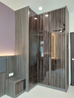 Modern Dark Brown Wardrobe Design-One Stop Renovation - Residential - Pulai Mutiara, Johor Bahru