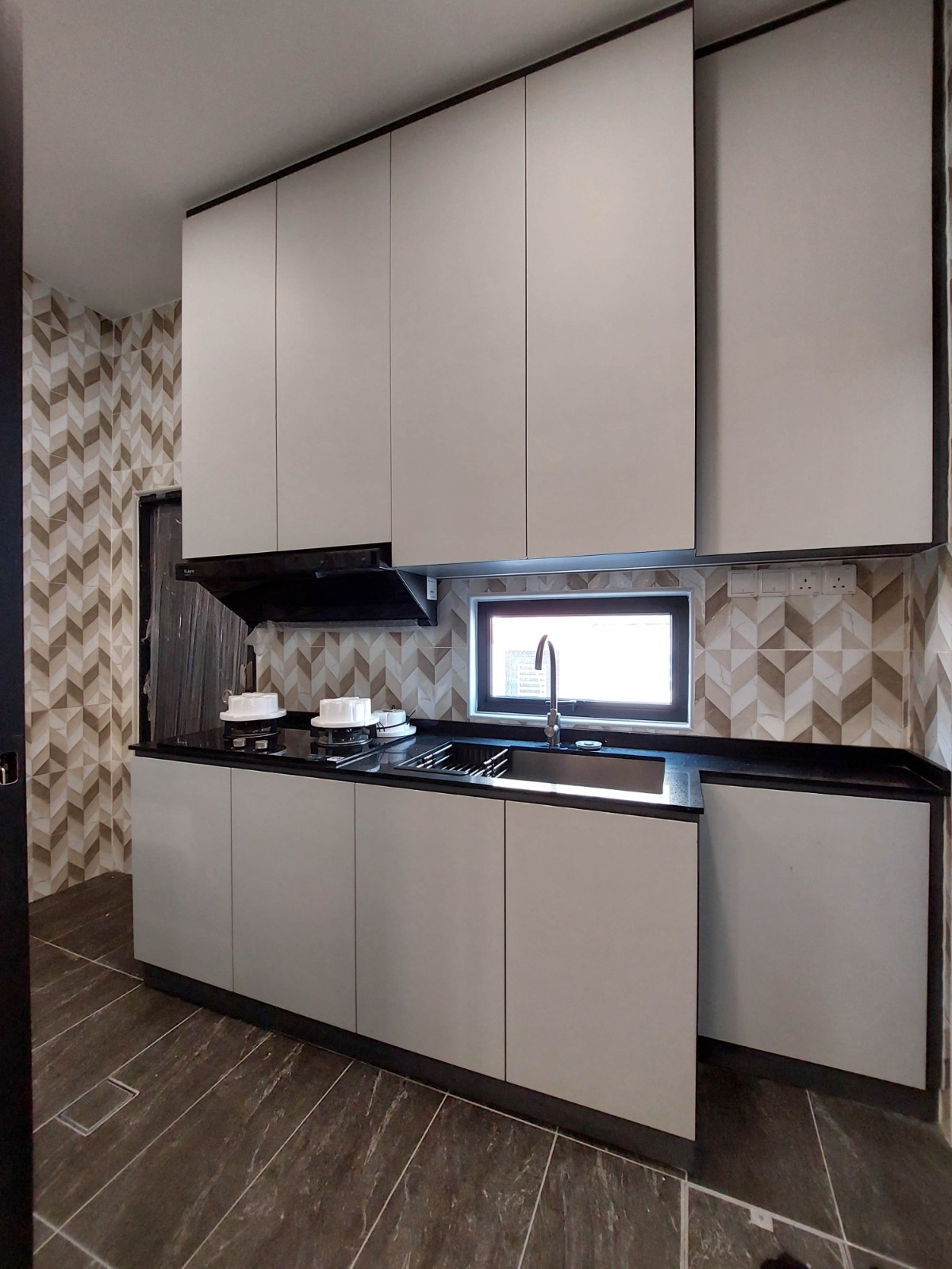 Modern White Kitchen Cabinet Design-One Stop Renovation - Residential - Pulai Mutiara, Johor Bahru Kitchen Design Residential Design Interior Design