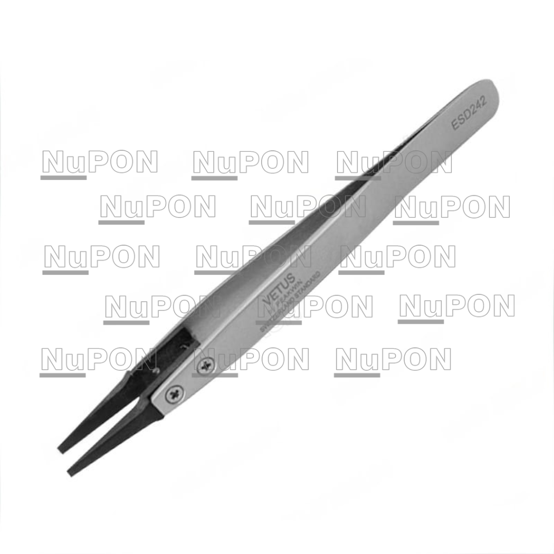 ESD-242 ESD Replaceable Tip Stainless Steel Tweezers