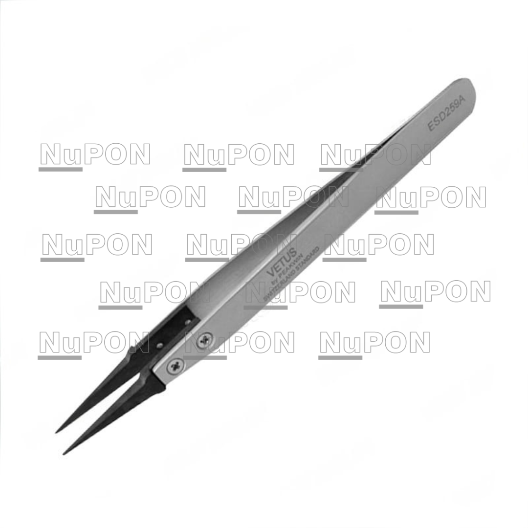 ESD-259A ESD Replaceable Tip Stainless Steel Tweezers