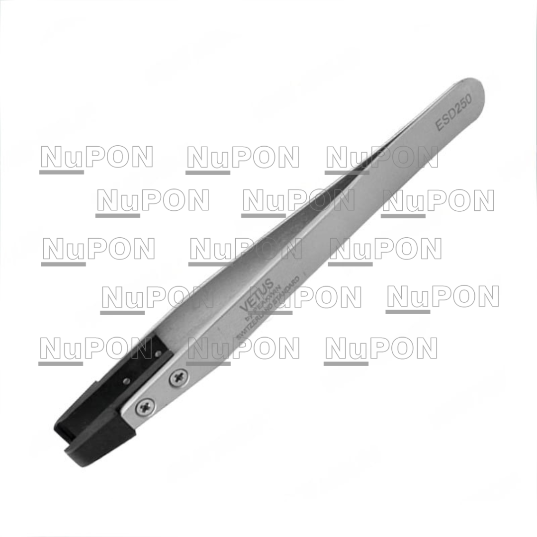 ESD-250 ESD Replaceable Tip Stainless Steel Tweezers