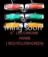 6'' LED CHROME FRAME ( RED / YELLOW / GREEN ) Lorry Side Lamp