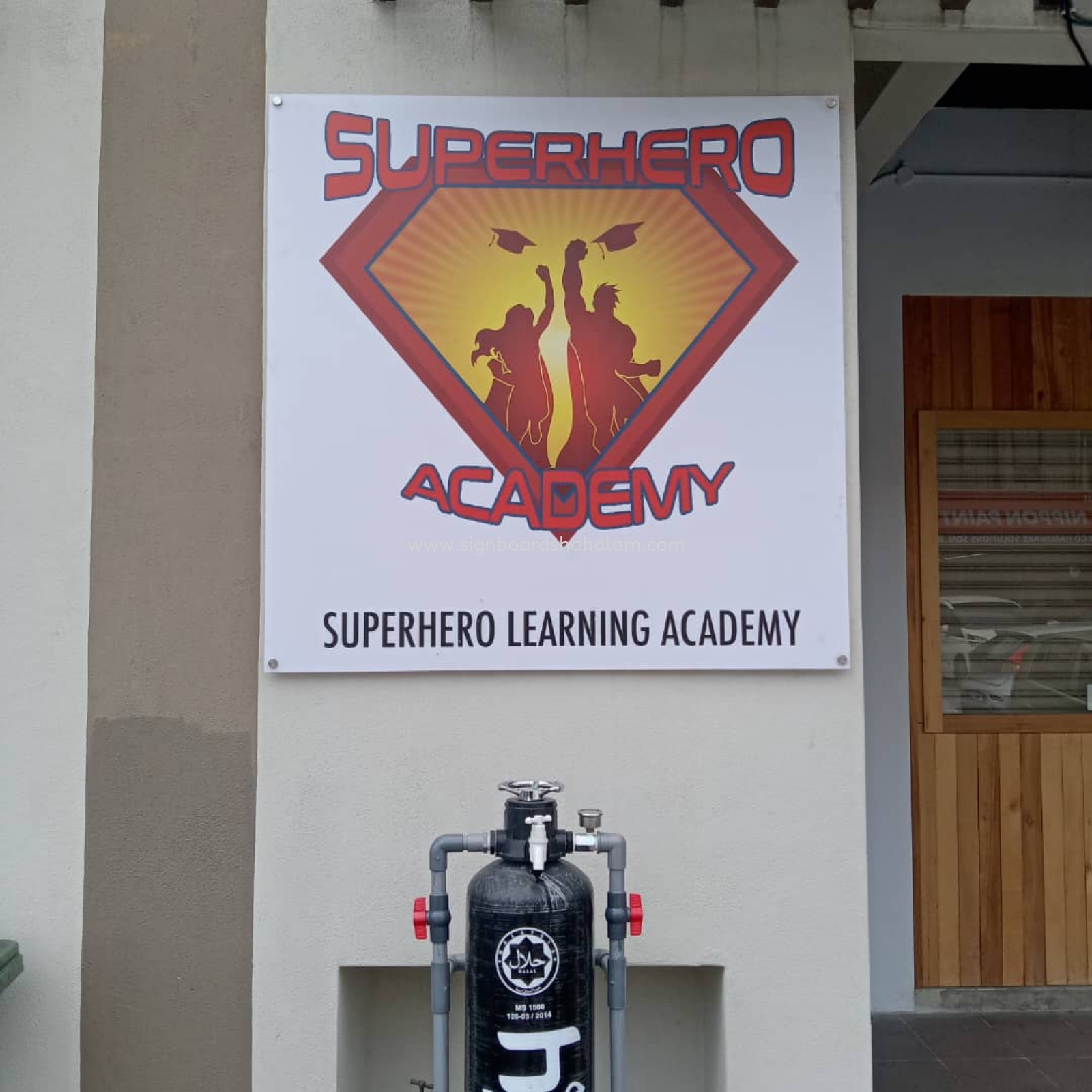 Superhero Learning Klang -Acrylic Poster Frame 