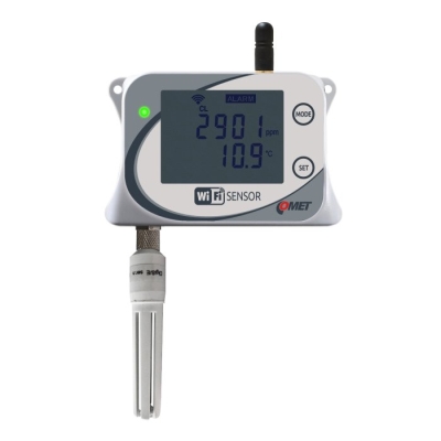 Comet W4710 WiFi temperature, relative humidity, CO2 and atmospheric pressure sensor with integrated