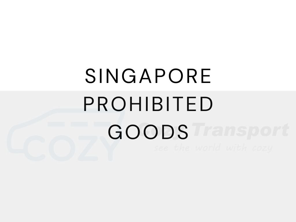 Singapore Prohibited Goods