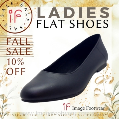 Women 1 inch Heel Shoes- TF-0231 BLACK Colour