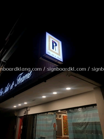 pro art frame double side lightbox signage signboard at petaling jaya