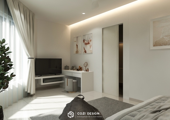 Modern Design Bedroom Custom Dressing Set - Centro Residence Penang