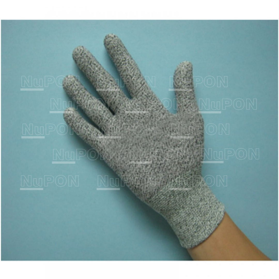 Grey Cut Resistant Knitted Gloves (without PU)