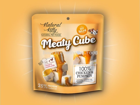 Natural Kitty C Meaty Cube 100% Chicken & Pumpkin