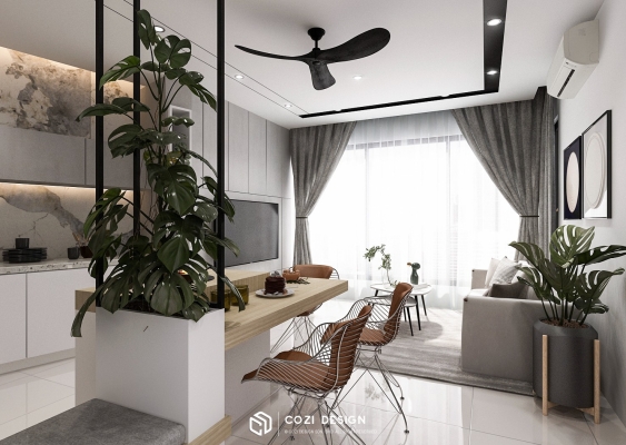 Dining Island Design - Gem Residence Perai 