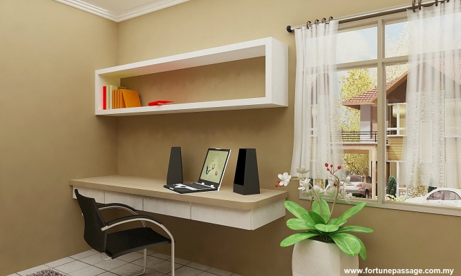 Study Room & Custom Study Table Design By Skudai  Contractor