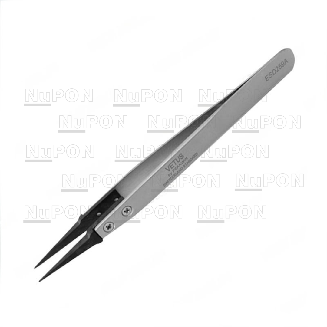 ESD-259A ESD Replaceable Tip Stainless Steel Tweezers