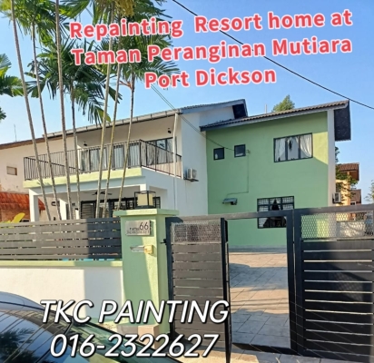 #Repainting at PD Resort Homes at Taman Peranginan Mutiara Port Dickson.