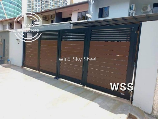 Aluminium Trackless Folding Gate