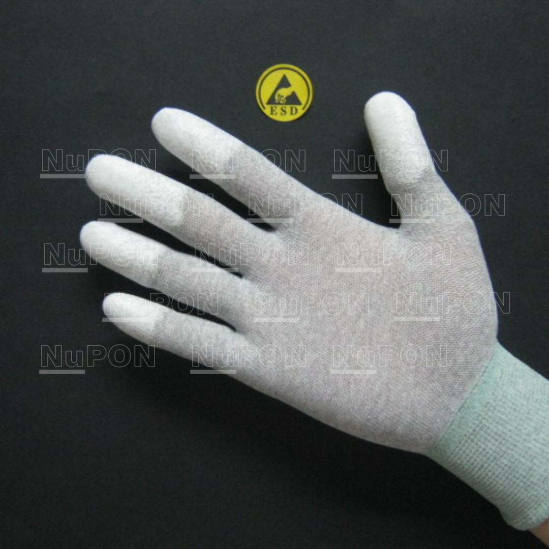 Conductive PU Fingertips Coated Gloves
