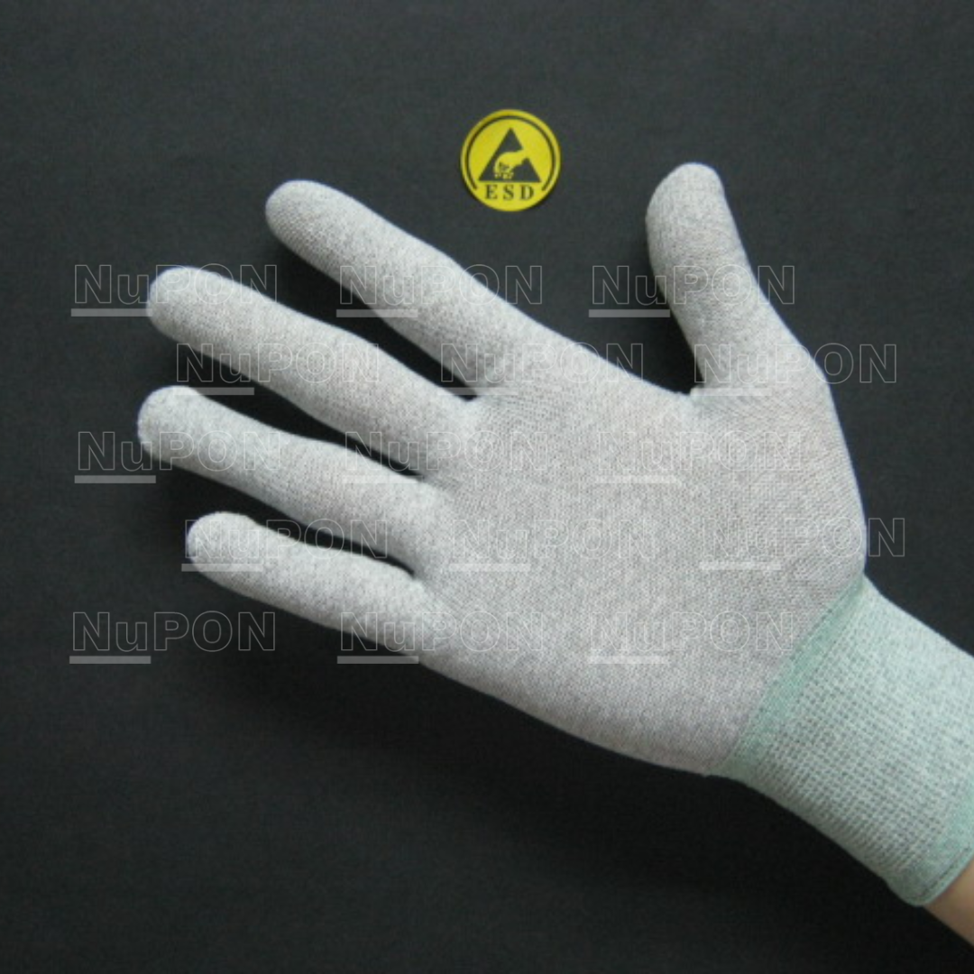 Carbon Knitted Without PU Coated Gloves