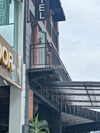 hotel second storey metal balcony 