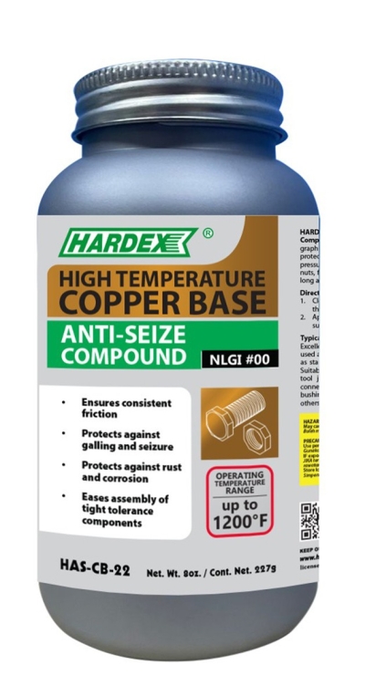 HARDEX HIGH-TEMP COPPER BASE ANTI-SEIZE COMPOUNT (LUBRICATING & ASSEMBLY PASTE)