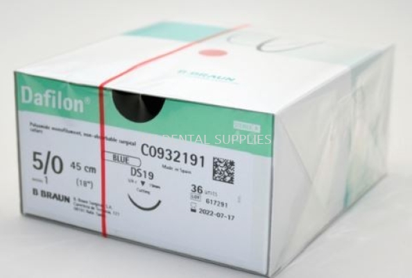 DAFILON BLUE SUTURE 5/0 (NON ABSORBABLE) , #C0932191 , B.BRAUN